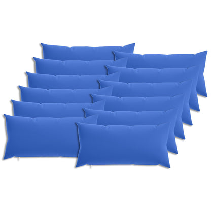 vidaXL Cushion with Pillow HEERLEN 12 pcs Royal Blue Polyester