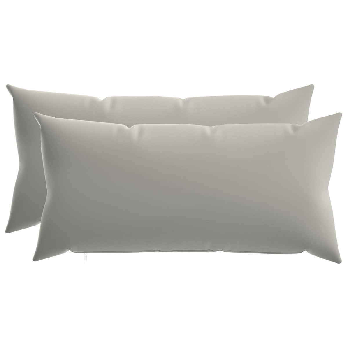vidaXL Cushion with Pillow HEERLEN 2 pcs Grey Polyester