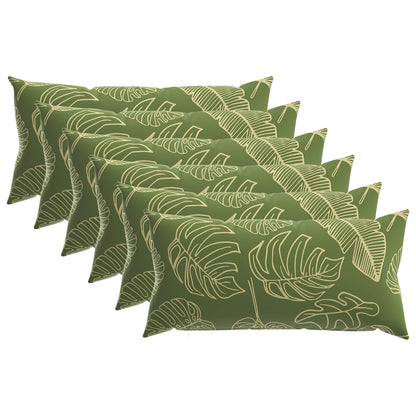 vidaXL Cushion with Pillow HEERLEN 6 pcs Leaf Design Polyester