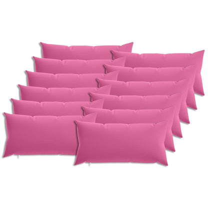vidaXL Cushion with Pillow HEERLEN 12 pcs Pink Polyester