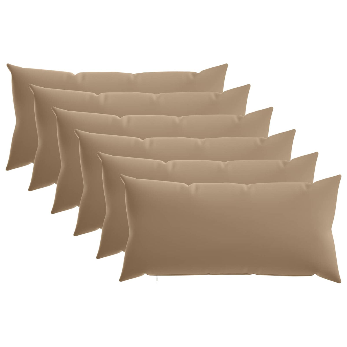 vidaXL Cushion with Pillow HEERLEN 6 pcs Taupe Polyester
