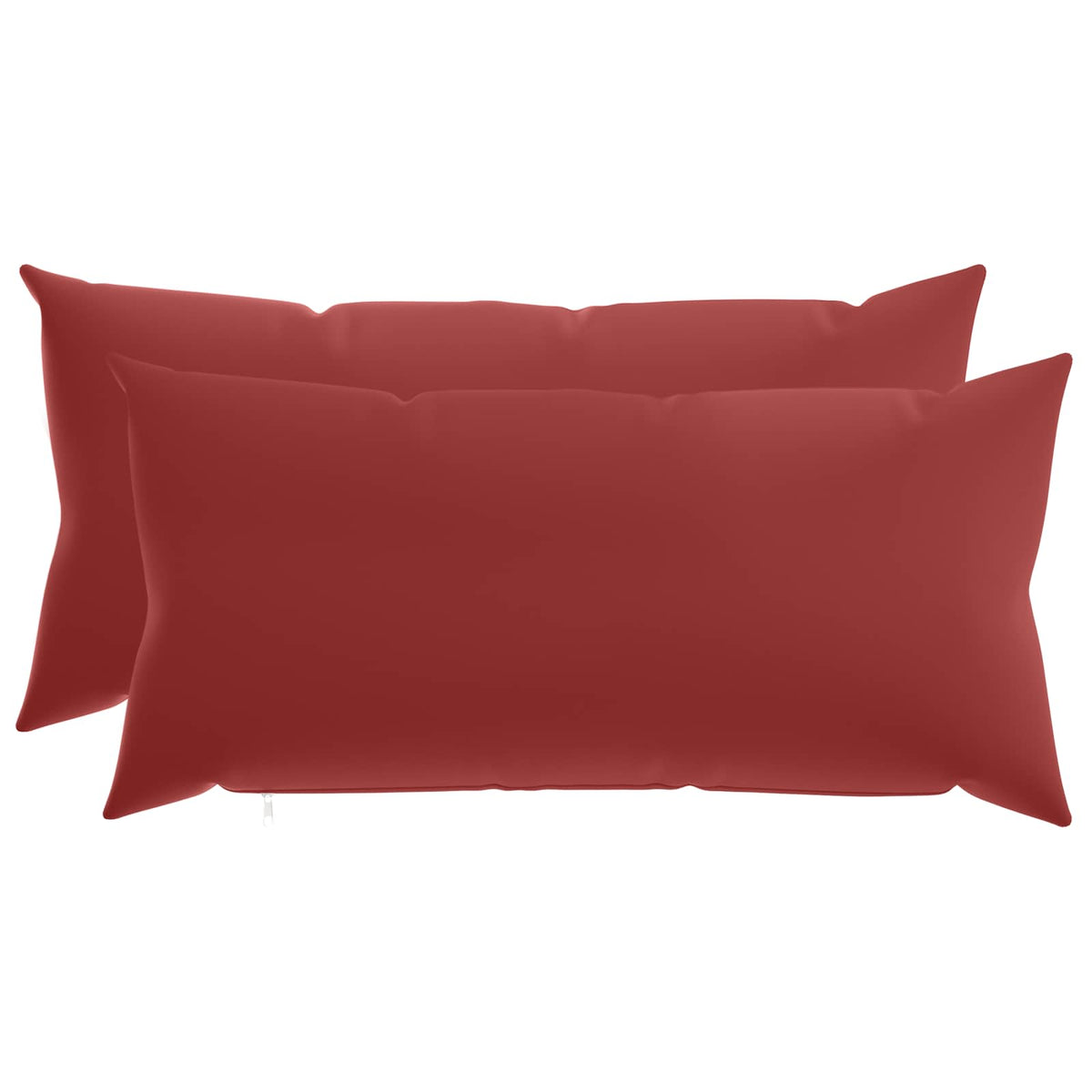 vidaXL Cushion with Pillow HEERLEN 2 pcs Wine Red Polyester