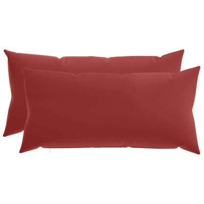 vidaXL Cushion with Pillow HEERLEN 2 pcs Wine Red Polyester