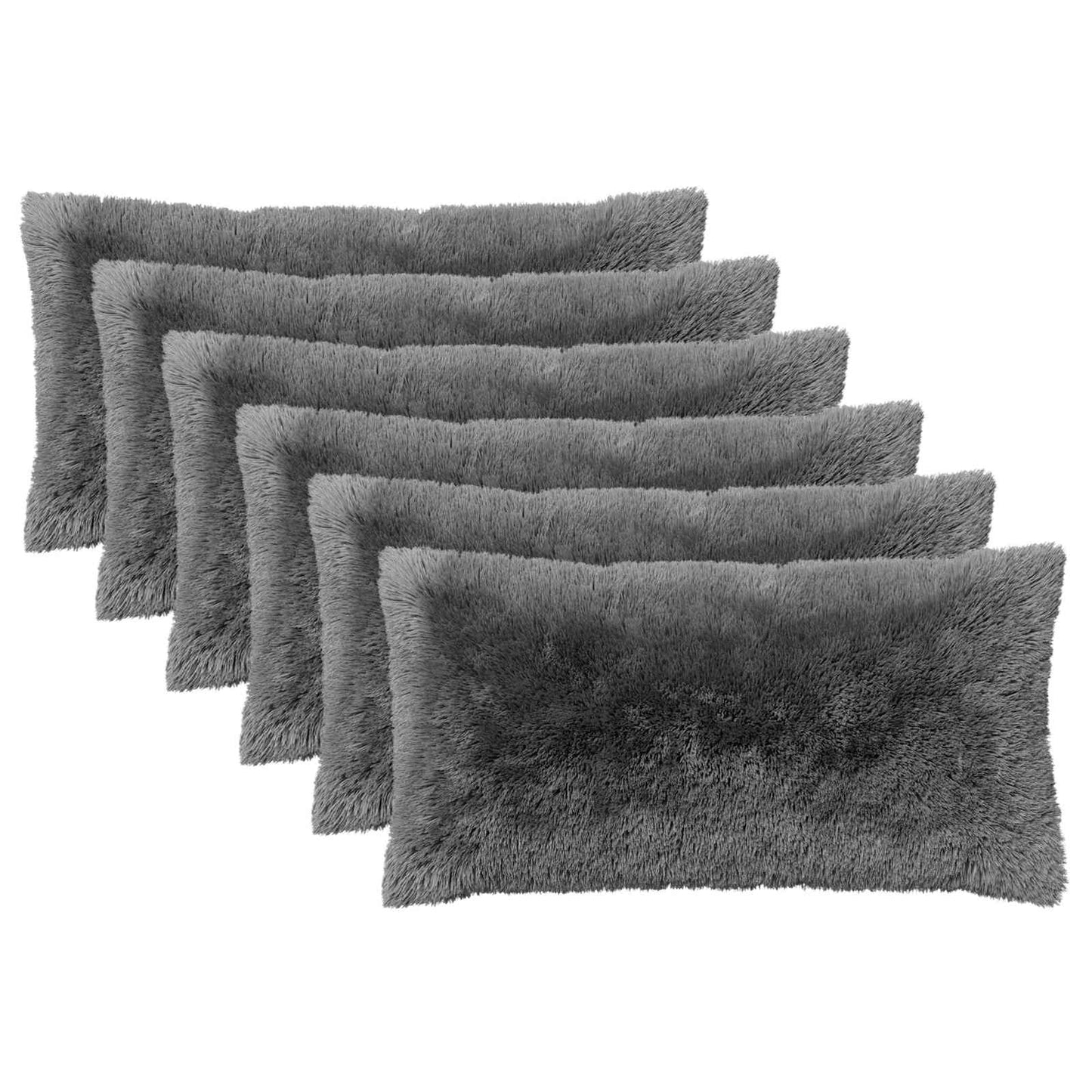 vidaXL Cushion with Pillow HEERLEN 6 pcs Light Green PV Fleece
