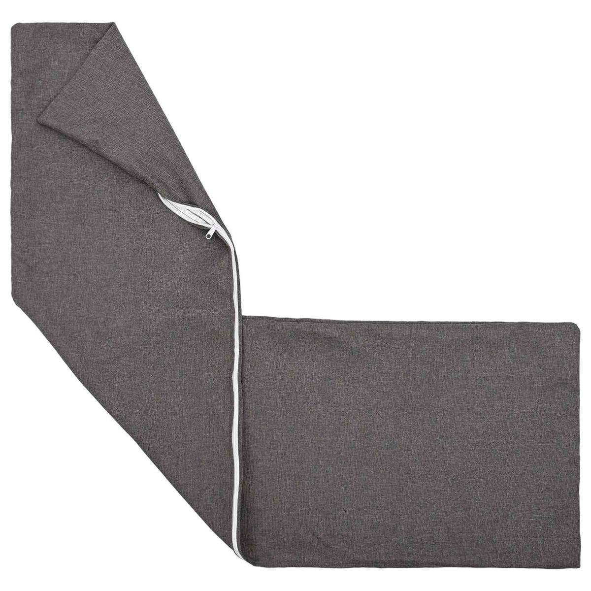 vidaXL Cushion with Pillow HEERLEN Light Grey 40 x 145 cm Fabric