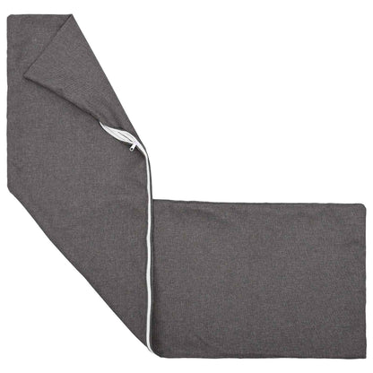 vidaXL Cushion with Pillow HEERLEN Light Grey 40 x 145 cm Fabric