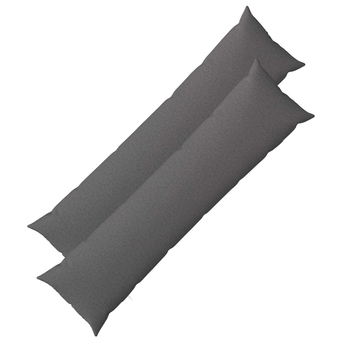 vidaXL Cushion with Pillow HEERLEN 2 pcs Light Grey Fabric