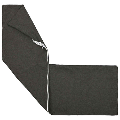 vidaXL Cushion with Pillow HEERLEN Dark Grey 40 x 145 cm Fabric