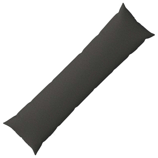 vidaXL Cushion with Pillow HEERLEN Dark Grey 40 x 145 cm Fabric