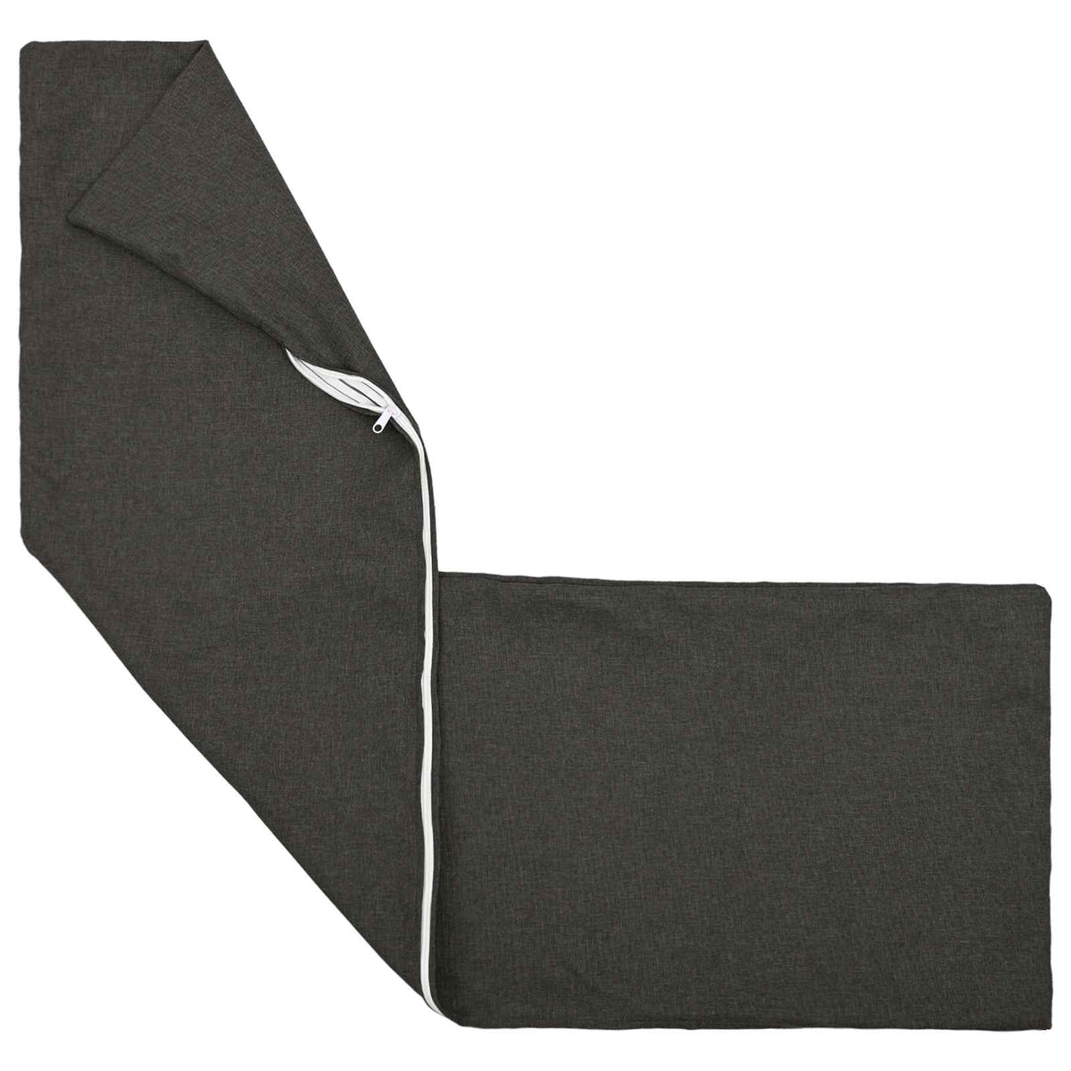 vidaXL Cushion with Pillow HEERLEN 2 pcs Dark Grey Fabric