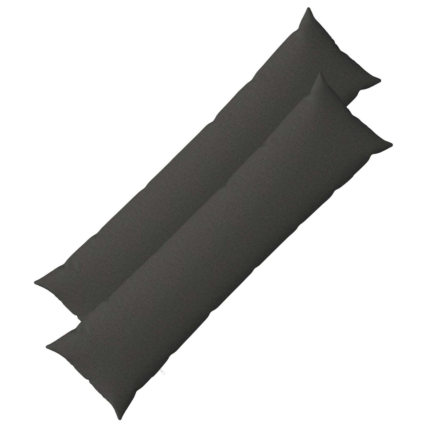 vidaXL Cushion with Pillow HEERLEN 2 pcs Dark Grey Fabric