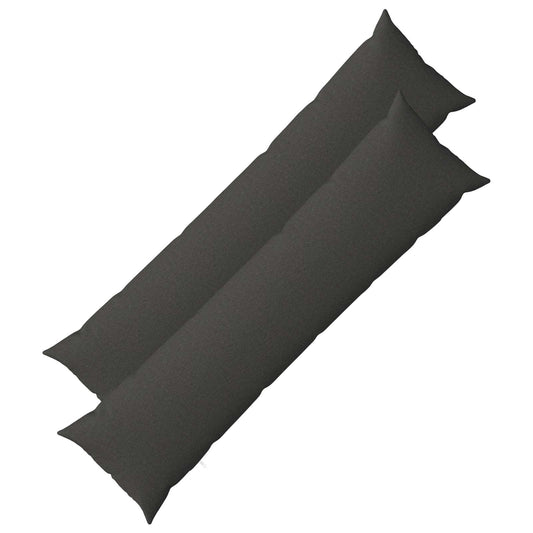 vidaXL Cushion with Pillow HEERLEN 2 pcs Dark Grey Fabric