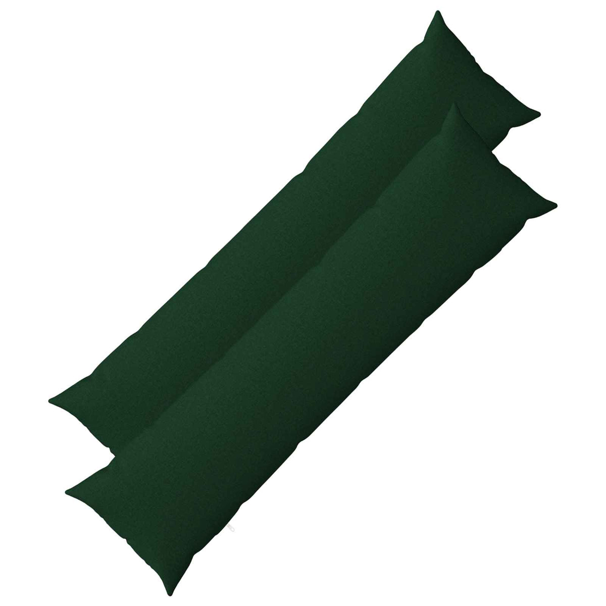vidaXL Cushion with Pillow HEERLEN 2 pcs Dark Green Fabric