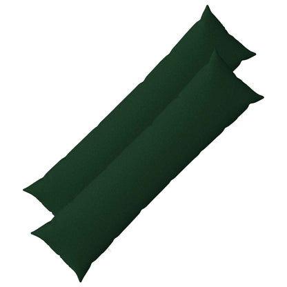 vidaXL Cushion with Pillow HEERLEN 2 pcs Dark Green Fabric