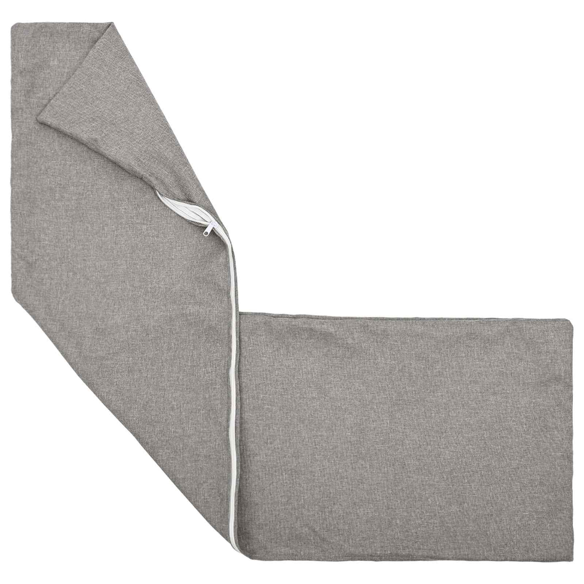 vidaXL Cushion with Pillow HEERLEN 2 pcs Cloud Grey Fabric