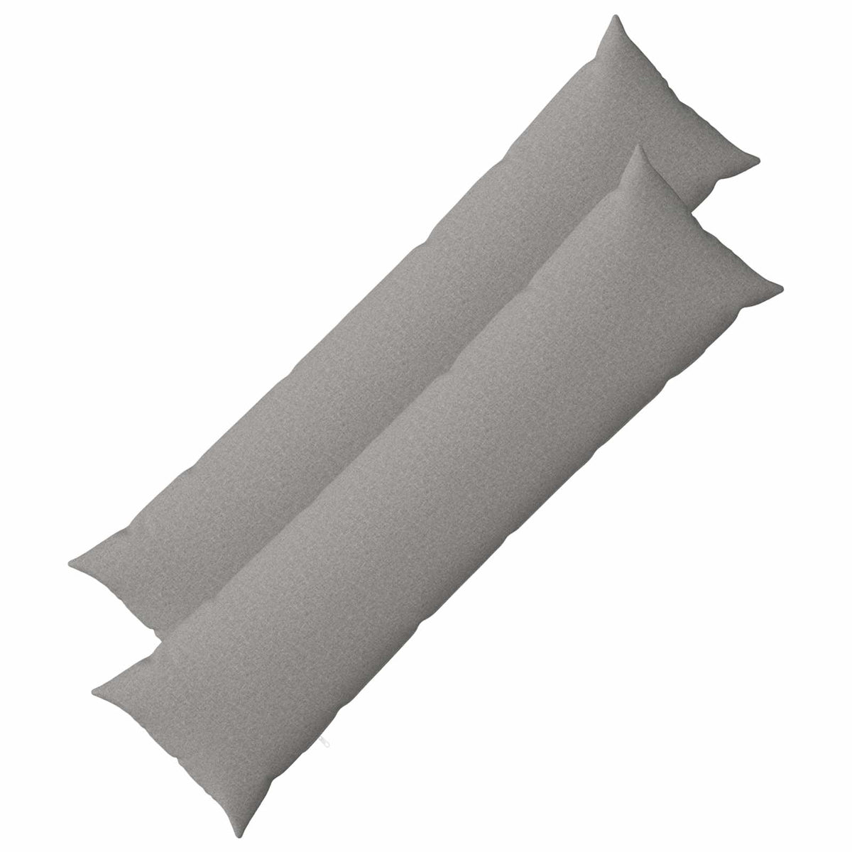 vidaXL Throw Pillow 2 pcs HEERLEN Cloud Grey 40 x 145 cm Fabric