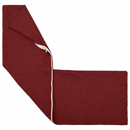 vidaXL Cushion with Pillow HEERLEN 2 pcs Wine Red Fabric