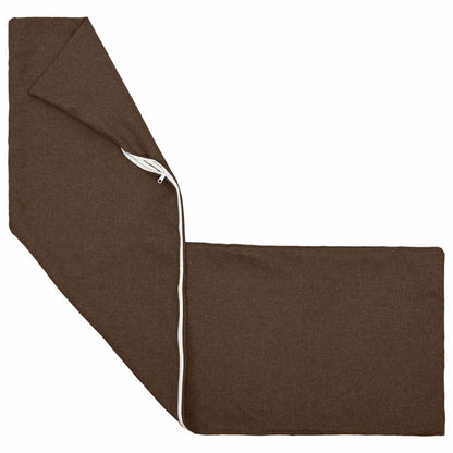 vidaXL Cushion with Pillow HEERLEN 2 pcs Brown Fabric
