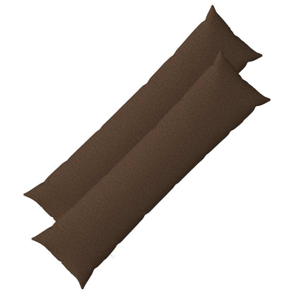 vidaXL Cushion with Pillow HEERLEN 2 pcs Brown Fabric