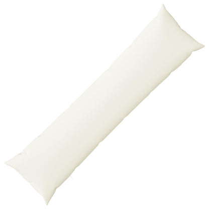 vidaXL Cushion with Pillow HEERLEN White 40 x 145 cm Fabric