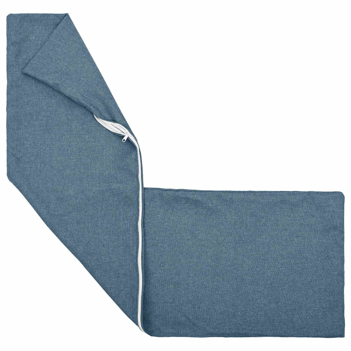 vidaXL Cushion with Pillow HEERLEN Jeans Blue 40 x 145 cm Fabric