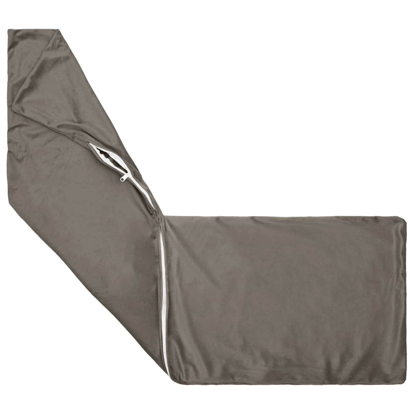 vidaXL Cushion with Pillow HEERLEN 2 pcs Light Grey Velvet