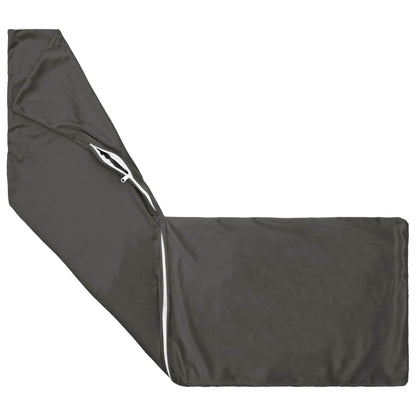 vidaXL Cushion with Pillow HEERLEN Dark Grey 40 x 145 cm Velvet