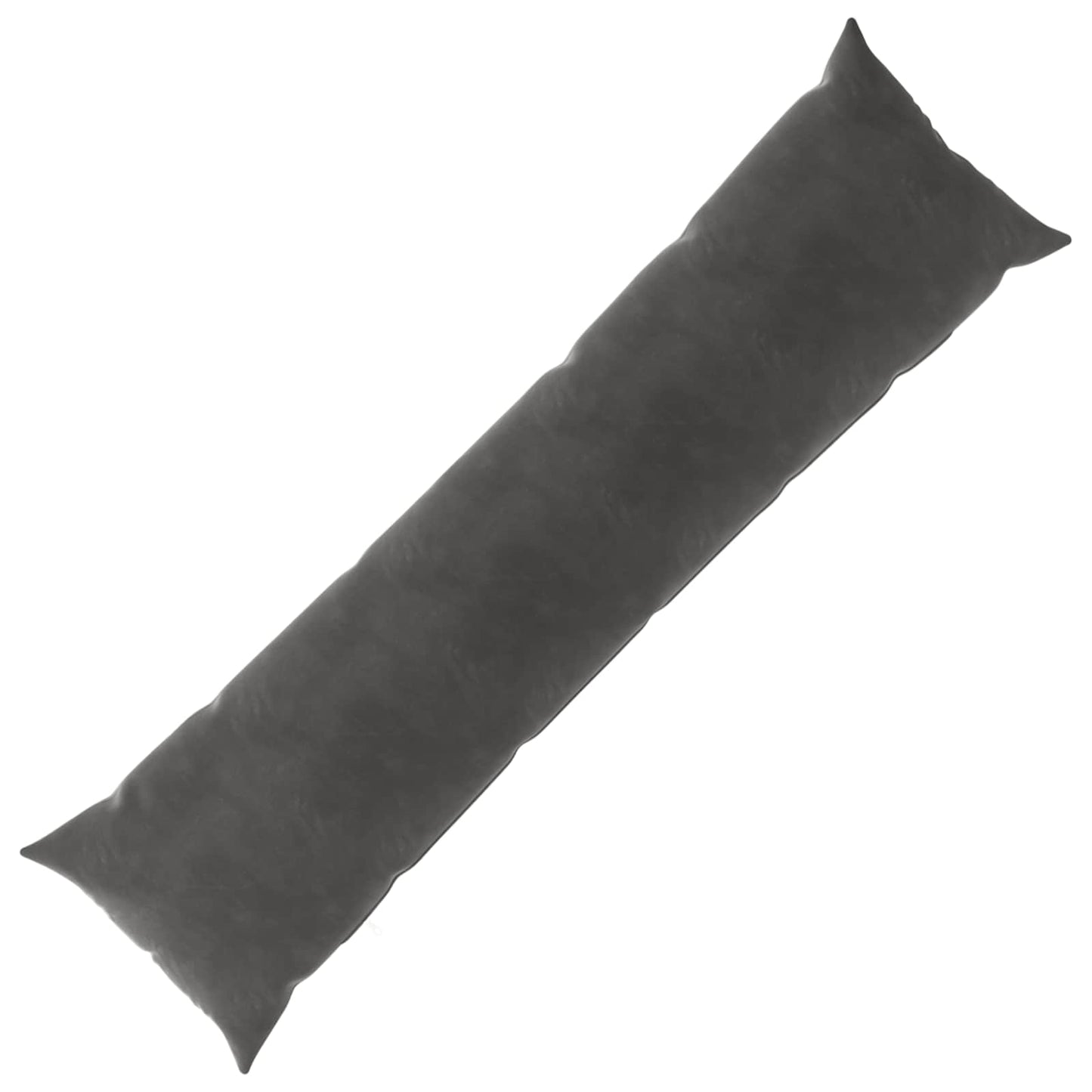 vidaXL Cushion with Pillow HEERLEN Dark Grey 40 x 145 cm Velvet