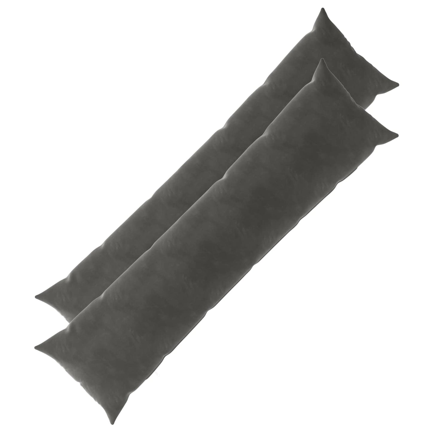 vidaXL Cushion with Pillow HEERLEN 2 pcs Dark Grey Velvet
