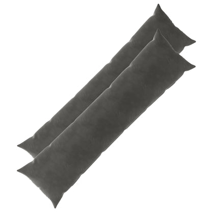 vidaXL Cushion with Pillow HEERLEN 2 pcs Dark Grey Velvet