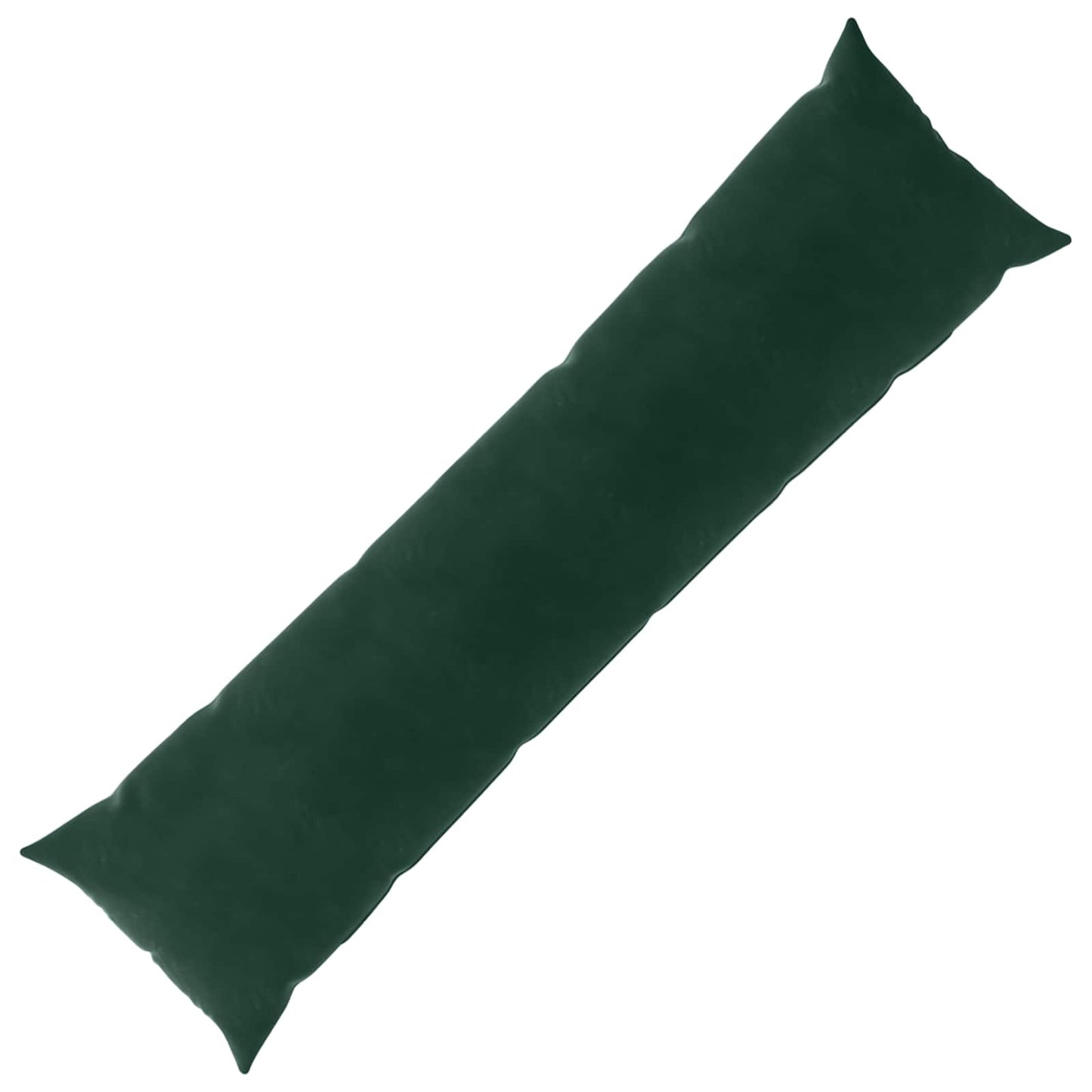 vidaXL Cushion with Pillow HEERLEN Dark Green 40 x 145 cm Velvet