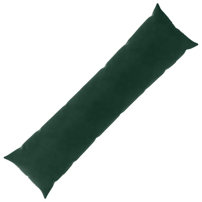 vidaXL Cushion with Pillow HEERLEN Dark Green 40 x 145 cm Velvet