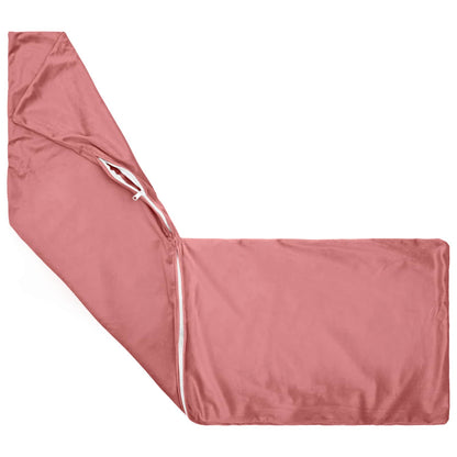 vidaXL Cushion with Pillow HEERLEN 2 pcs Pink Velvet