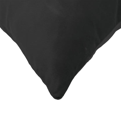 vidaXL Cushion with Pillow HEERLEN Black 40 x 145 cm Velvet