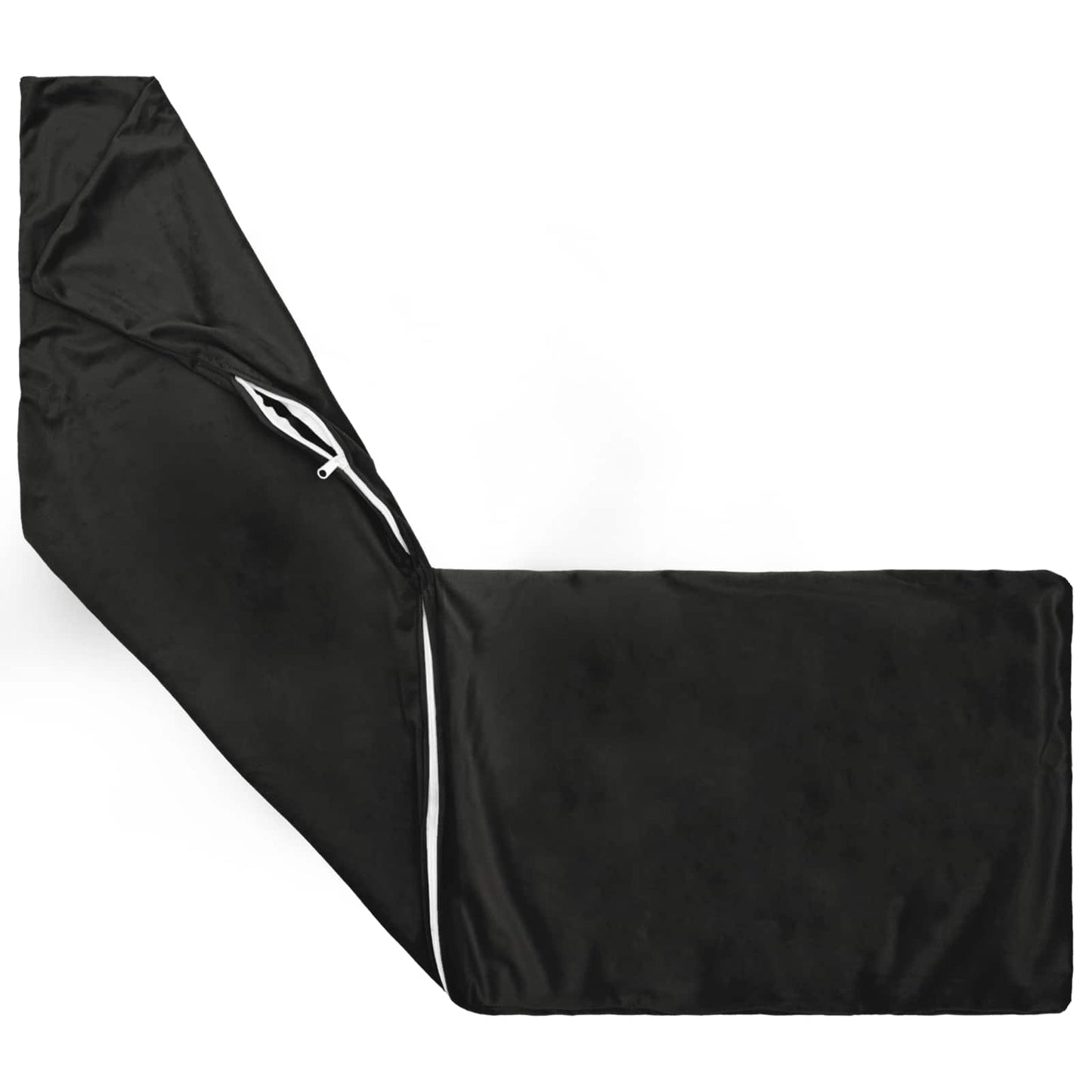vidaXL Cushion with Pillow HEERLEN Black 40 x 145 cm Velvet