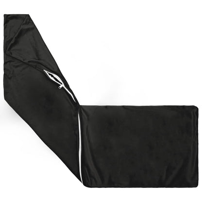 vidaXL Cushion with Pillow HEERLEN Black 40 x 145 cm Velvet