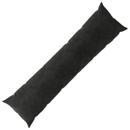 vidaXL Cushion with Pillow HEERLEN Black 40 x 145 cm Velvet