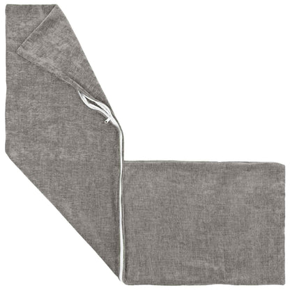 vidaXL Throw Pillow HEERLEN Light Grey 40 x 145 cm Chenille Fabric