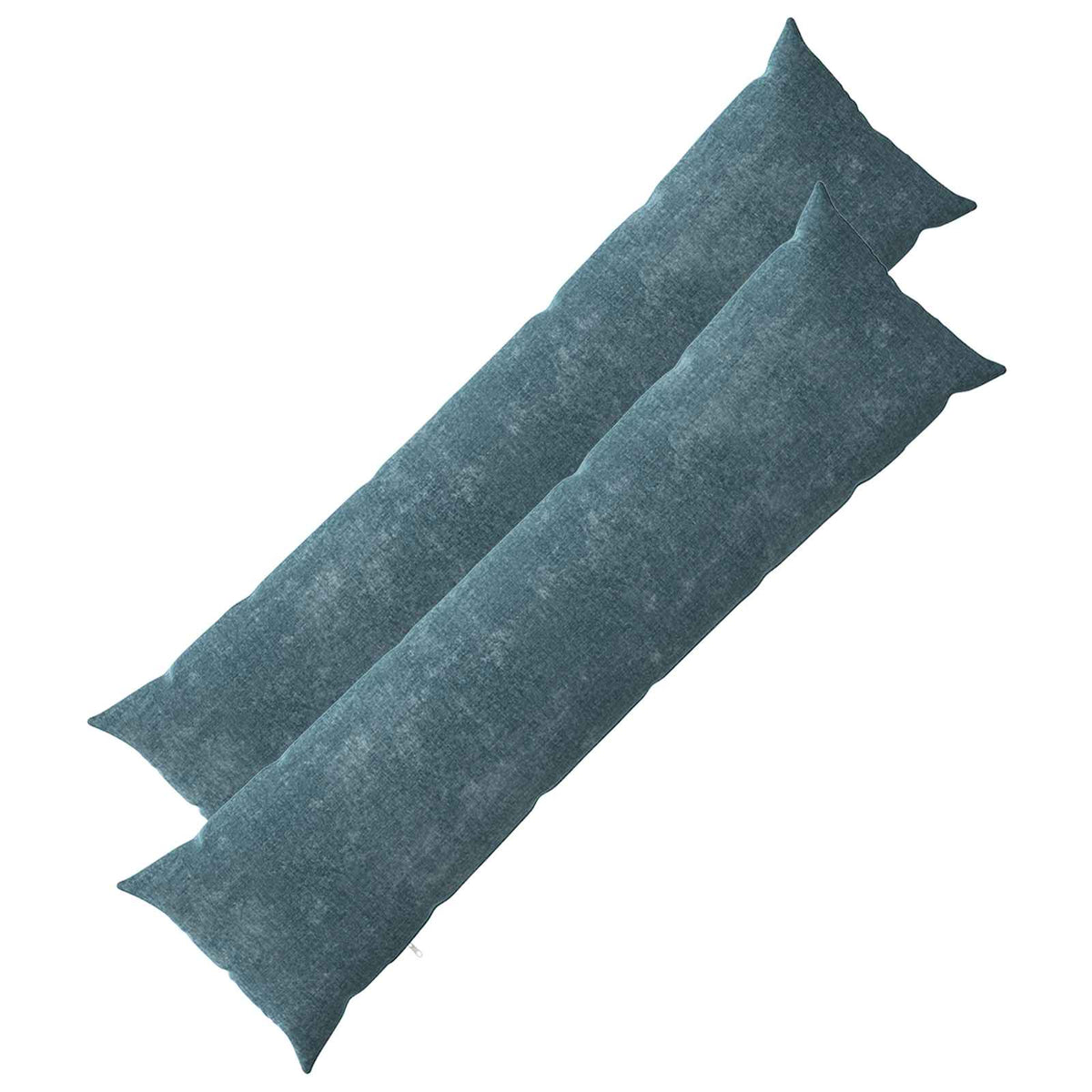 vidaXL Throw Pillow 2 pcs HEERLEN Blue 40 x 145 cm Chenille Fabric