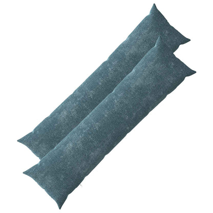 vidaXL Throw Pillow 2 pcs HEERLEN Blue 40 x 145 cm Chenille Fabric
