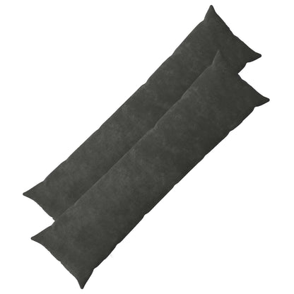 vidaXL Cushion with Pillow HEERLEN 2 pcs Anthracite Microfiber Fleece