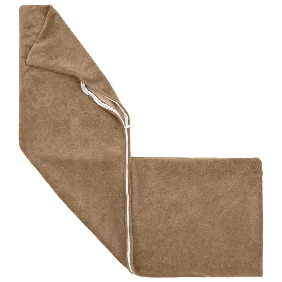 vidaXL Cushion with Pillow HEERLEN Taupe 40 x 145 cm Microfiber Fleece
