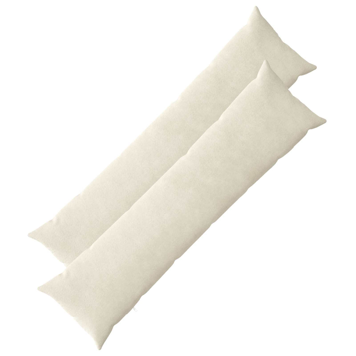 vidaXL Cushion with Pillow HEERLEN 2 pcs Cream Microfiber Fleece