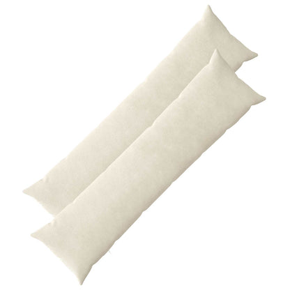 vidaXL Cushion with Pillow HEERLEN 2 pcs Cream Microfiber Fleece