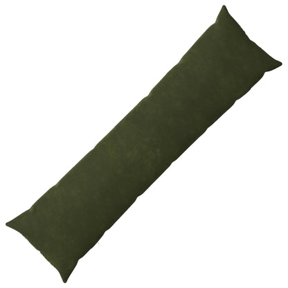 vidaXL Cushion with Pillow HEERLEN Green 40 x 145 cm Microfiber Fleece