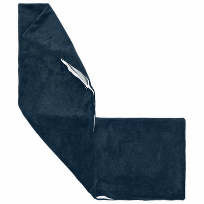 vidaXL Cushion with Pillow HEERLEN Blue 40 x 145 cm Microfiber Fleece