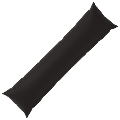 vidaXL Cushion with Pillow HEERLEN Black 40 x 145 cm Polyester