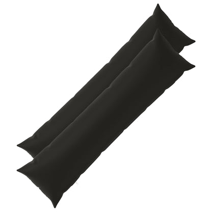 vidaXL Cushion with Pillow HEERLEN 2 pcs Black Polyester