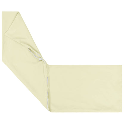 vidaXL Cushion with Pillow HEERLEN 2 pcs Cream Polyester