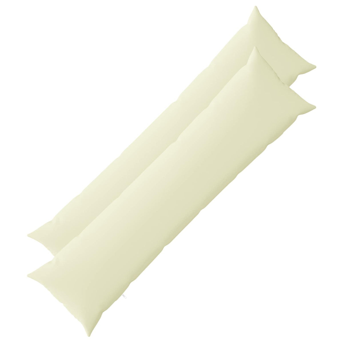 vidaXL Cushion with Pillow HEERLEN 2 pcs Cream Polyester